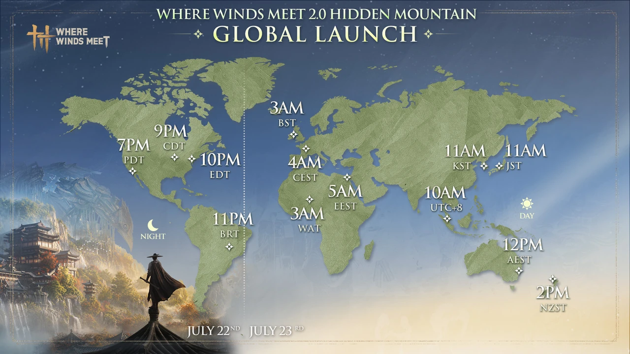Where Winds Meet Version 2.0: Hidden Mountain & Gauntlets Guide