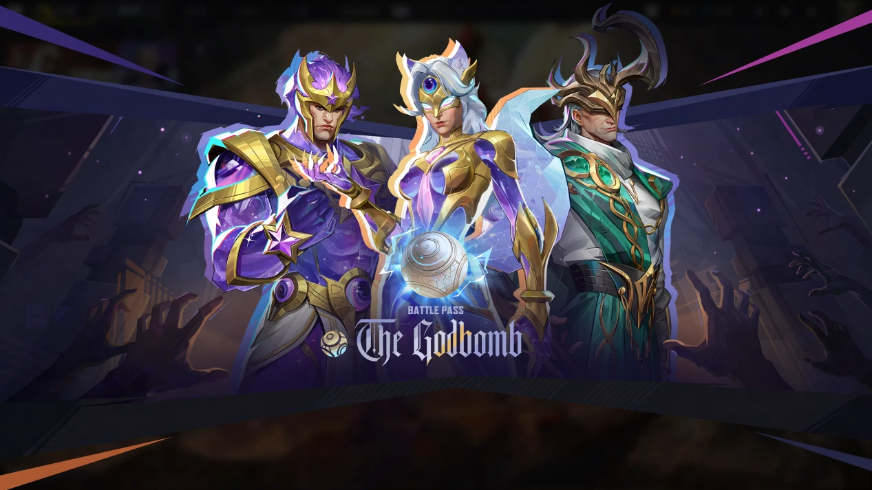 Captain America, White Fox and Loki in Marvel Rivals Season 10 The Godbomb Battle Pass artwork