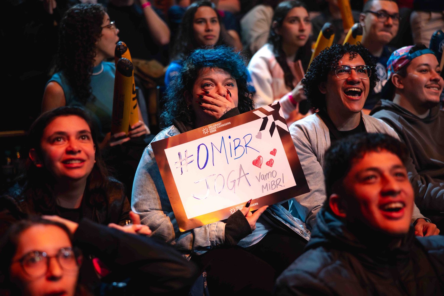 Fans watching VALORANT Game Changers inside Riot Games Arena São Paulo