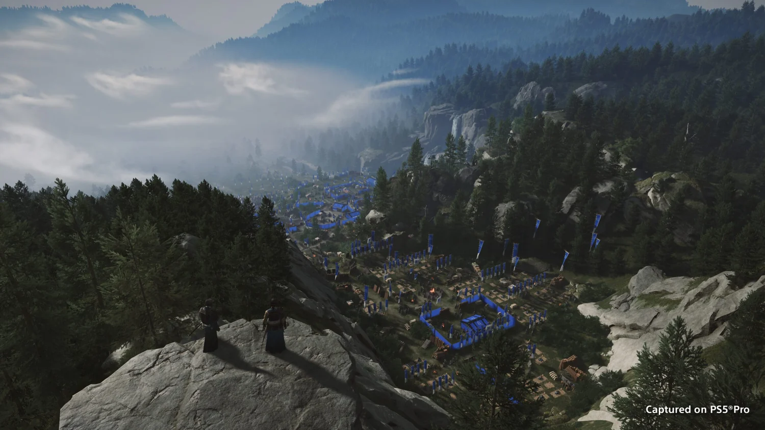 A wooded valley and mountains in Ezo
