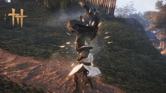 Where Winds Meet Wanderer using a Bamboocut Draught attack during an Inebriate state