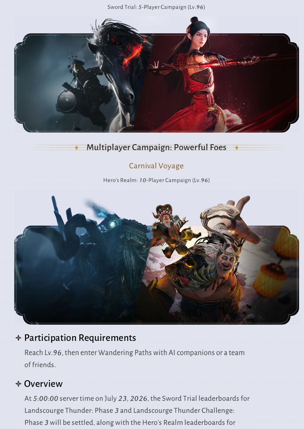 Where Winds Meet Version 2.0 illustrated overview of Hidden Mountain, story chapters, rewards and exploration features continued