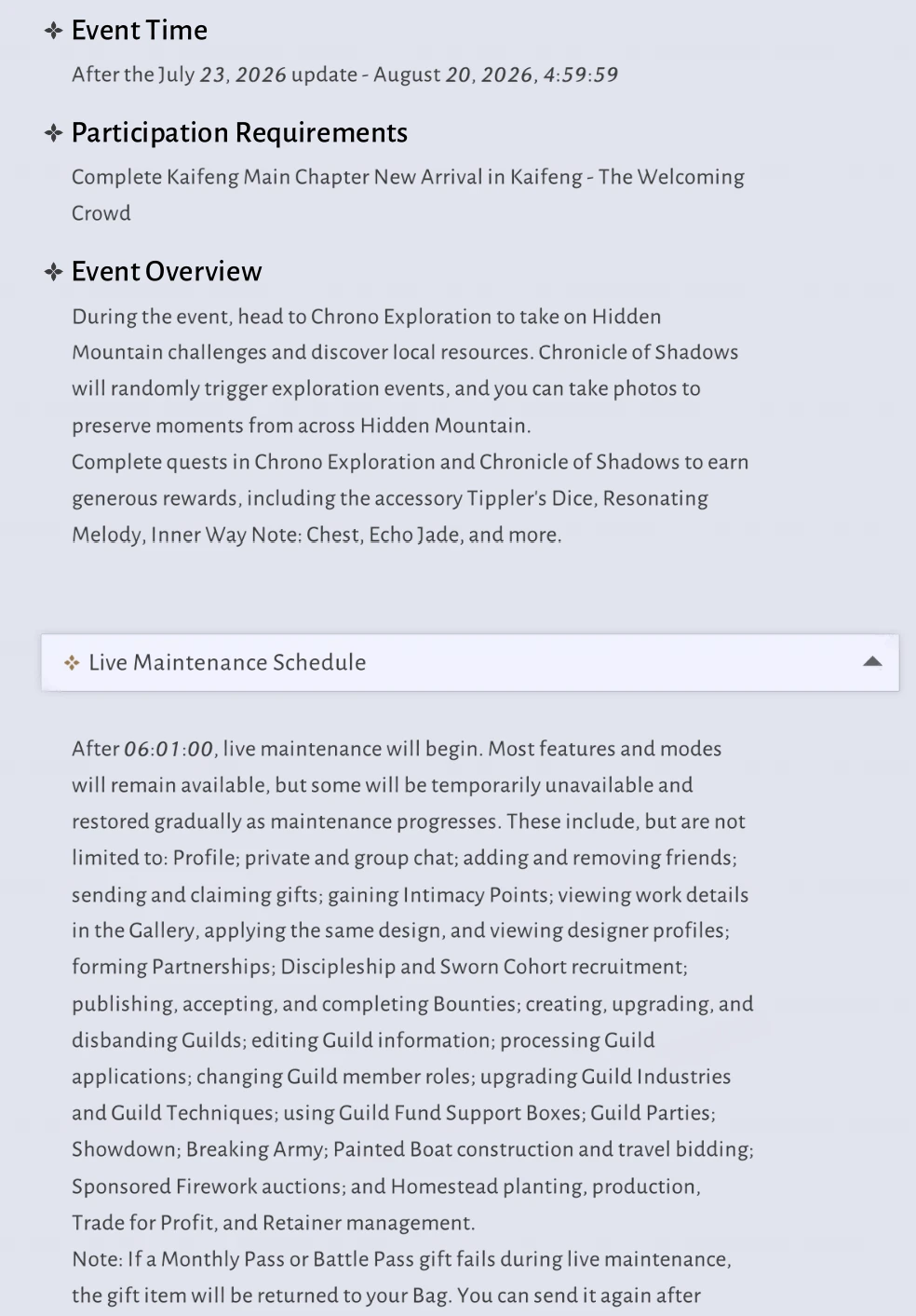 Where Winds Meet Version 2.0 illustrated overview of campaigns, multiplayer activities and seasonal systems continued
