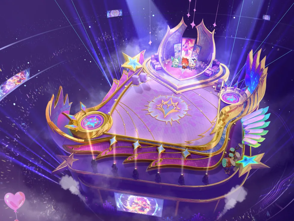 Starbeat Stage Magical Chessboard with concert lights and crowd effects