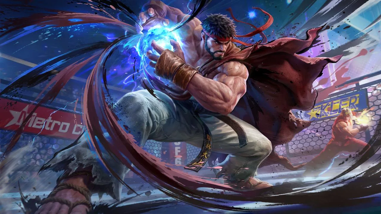 Paquito as Ryu in the MLBB × Street Fighter 6 collaboration