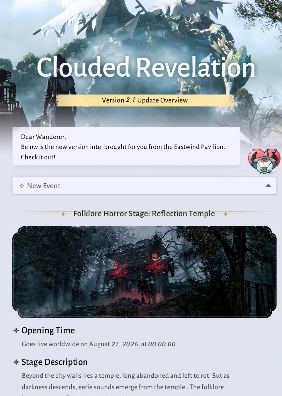 Where Winds Meet Version 2.1 official visual, part 1 of 7
