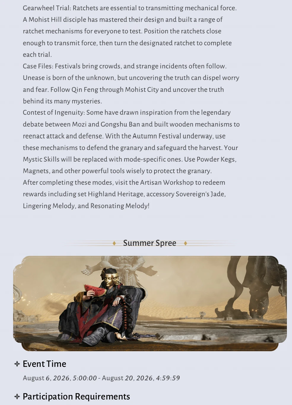 Where Winds Meet Version 2.0 illustrated overview of campaigns, multiplayer activities and seasonal systems continued