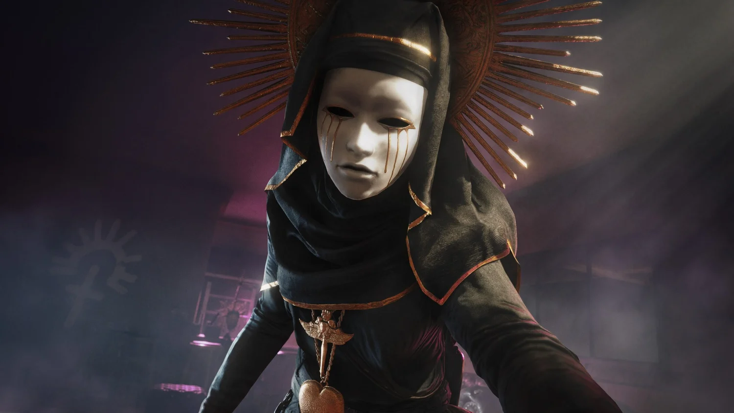 La Llorona wearing her weeping widow mask in Ghost Recon Wildlands