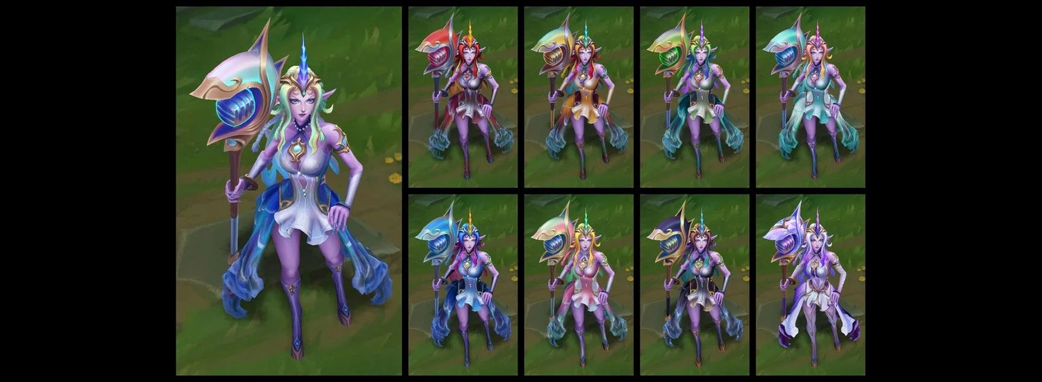 Ocean Song Soraka chroma colour variants